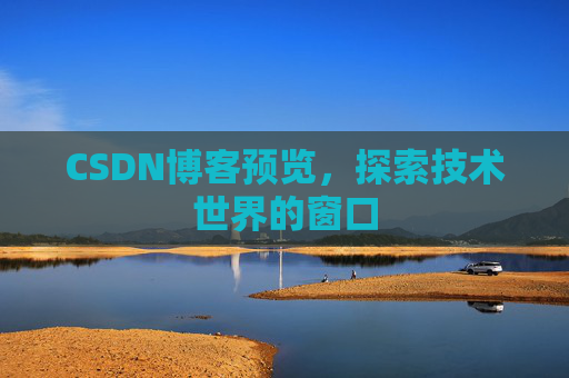 CSDN博客预览，探索技术世界的窗口